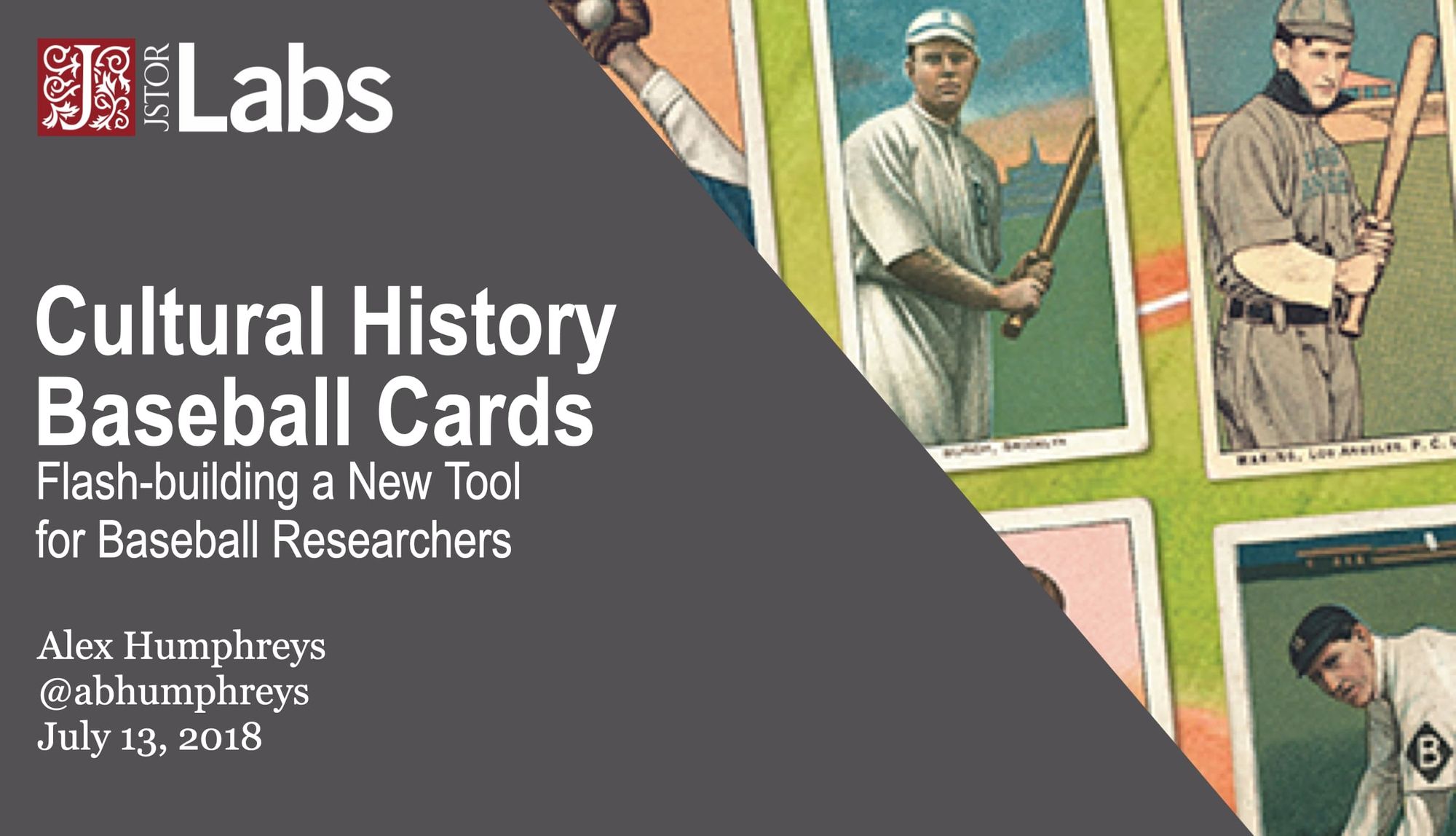 Cultural History Baseball Cards: Flash-building a New Tool for Baseball Researchers