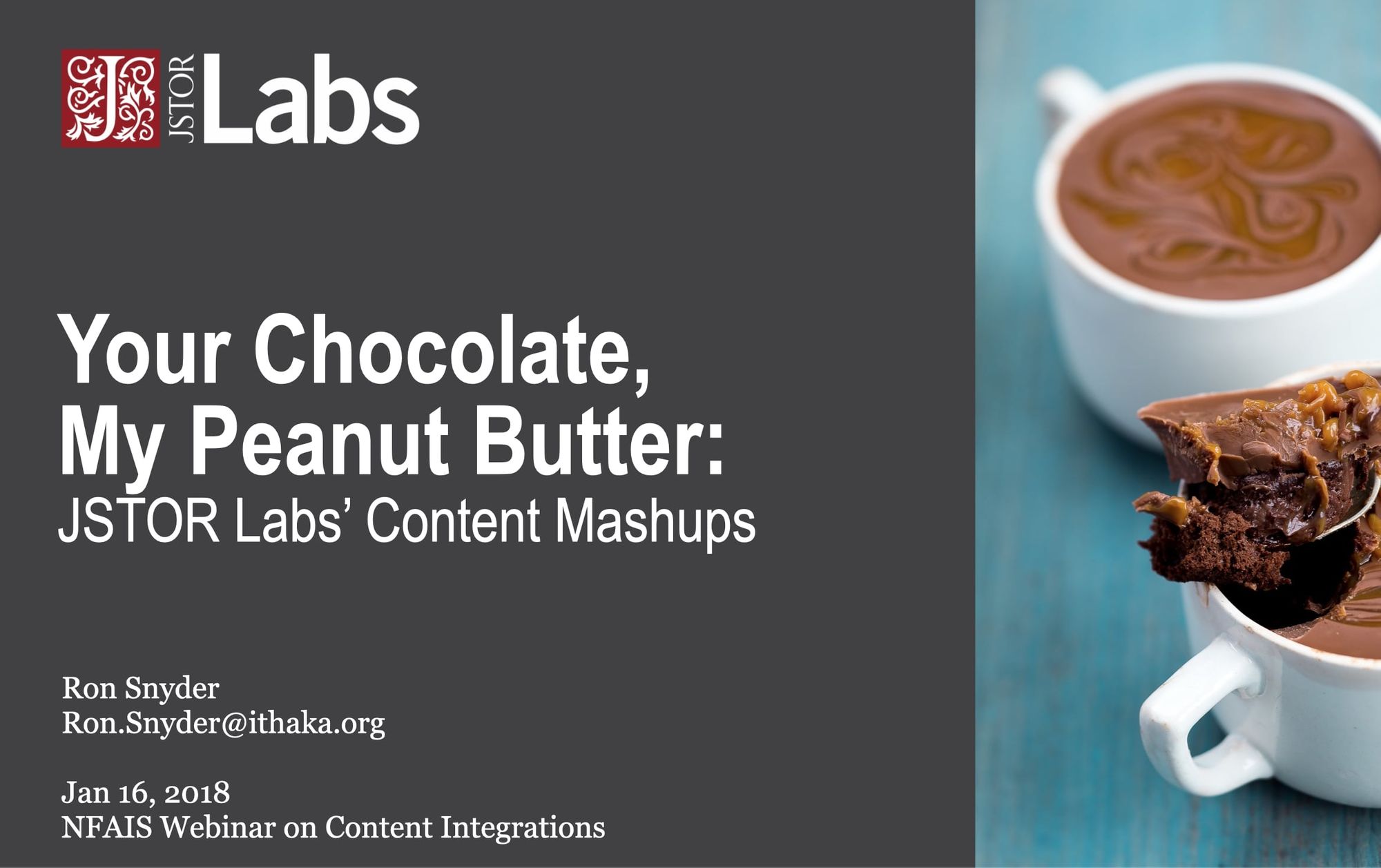 Your Chocolate, My Peanut Butter: JSTOR Labs' Content Mashups