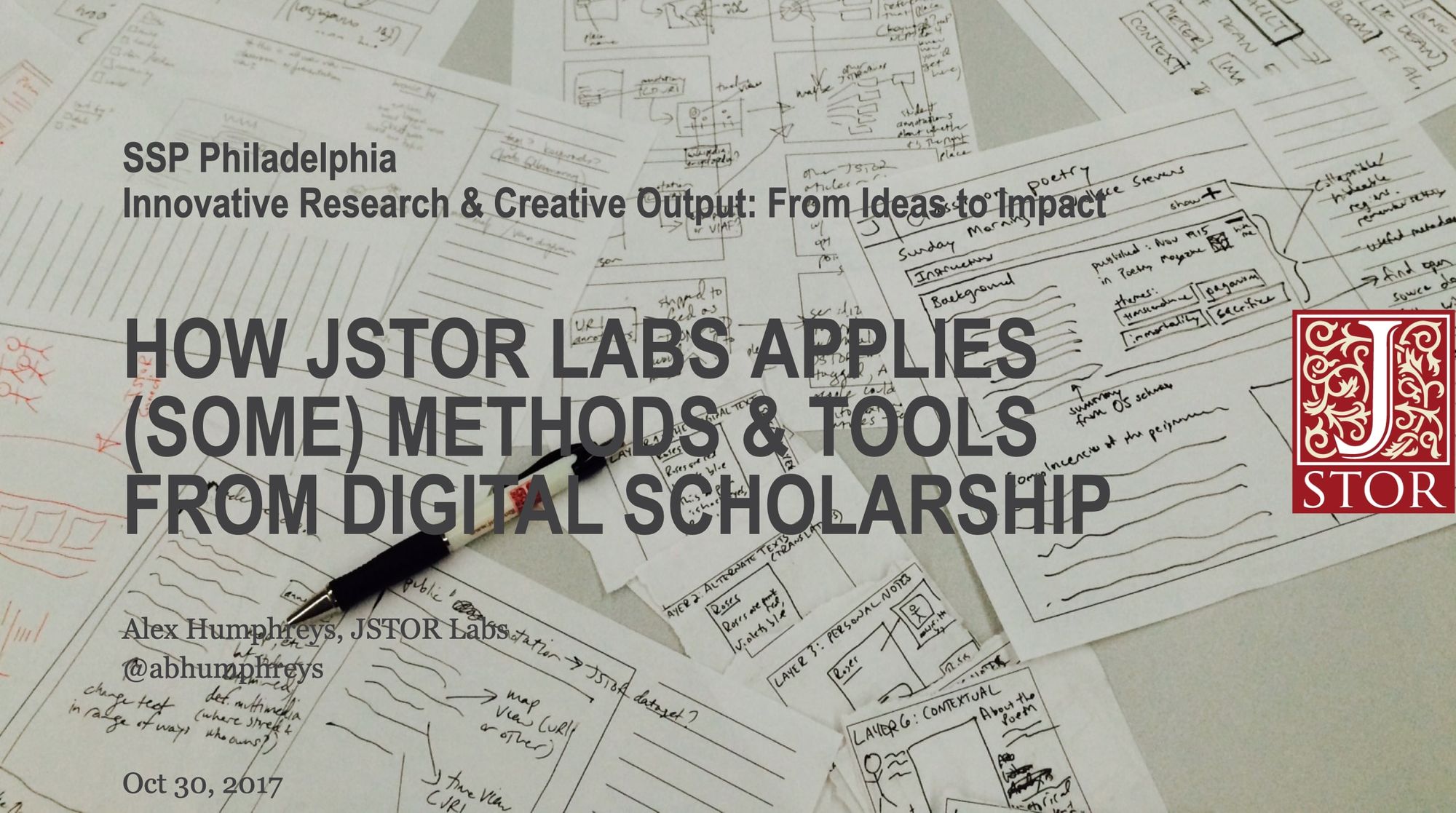 How JSTOR Labs Applies (Some) Methods & Tools from Digital Scholarship